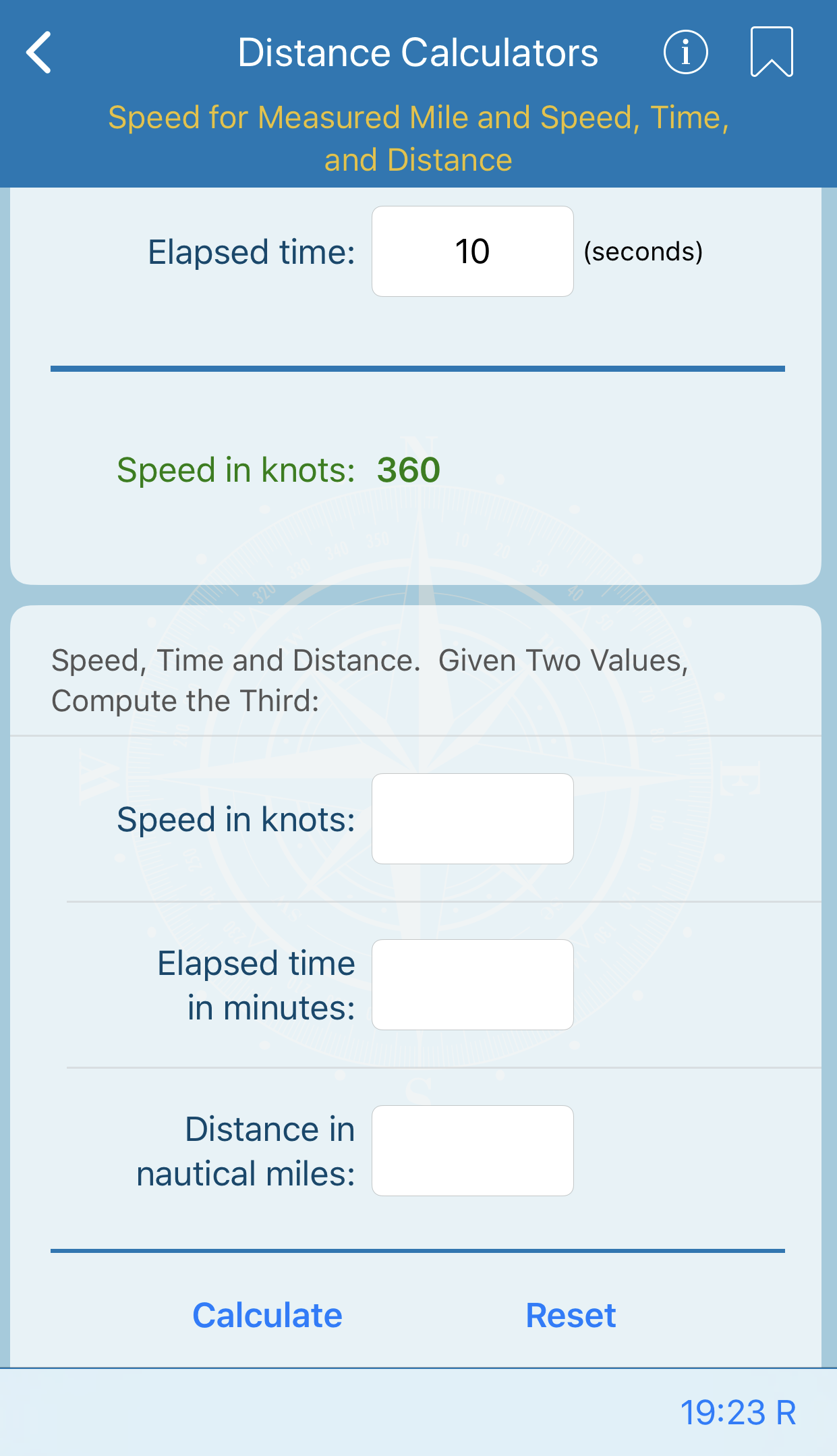 Speed for Measured Mile and Speed, Time, and Distance
