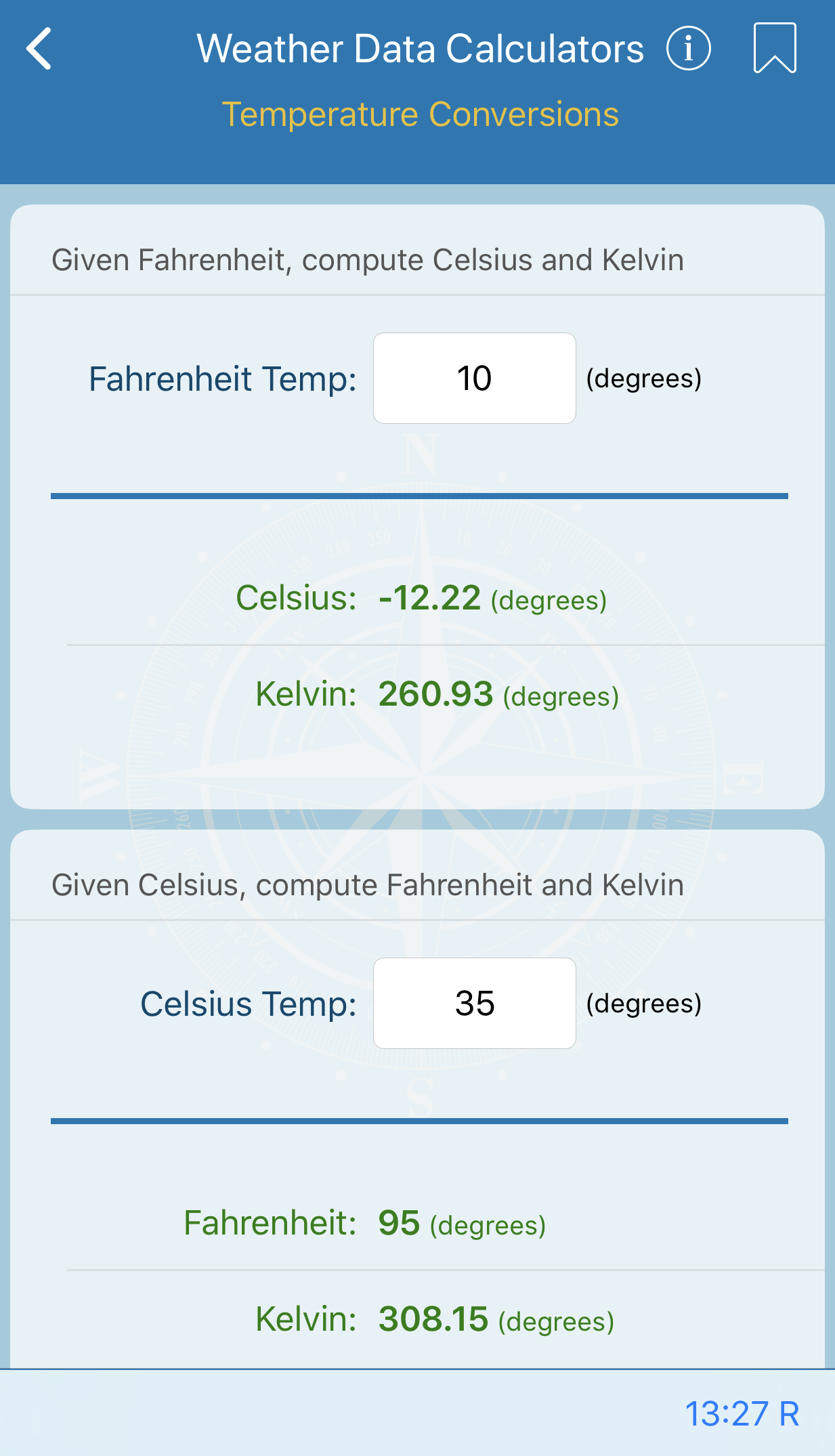 Temperature Conversions